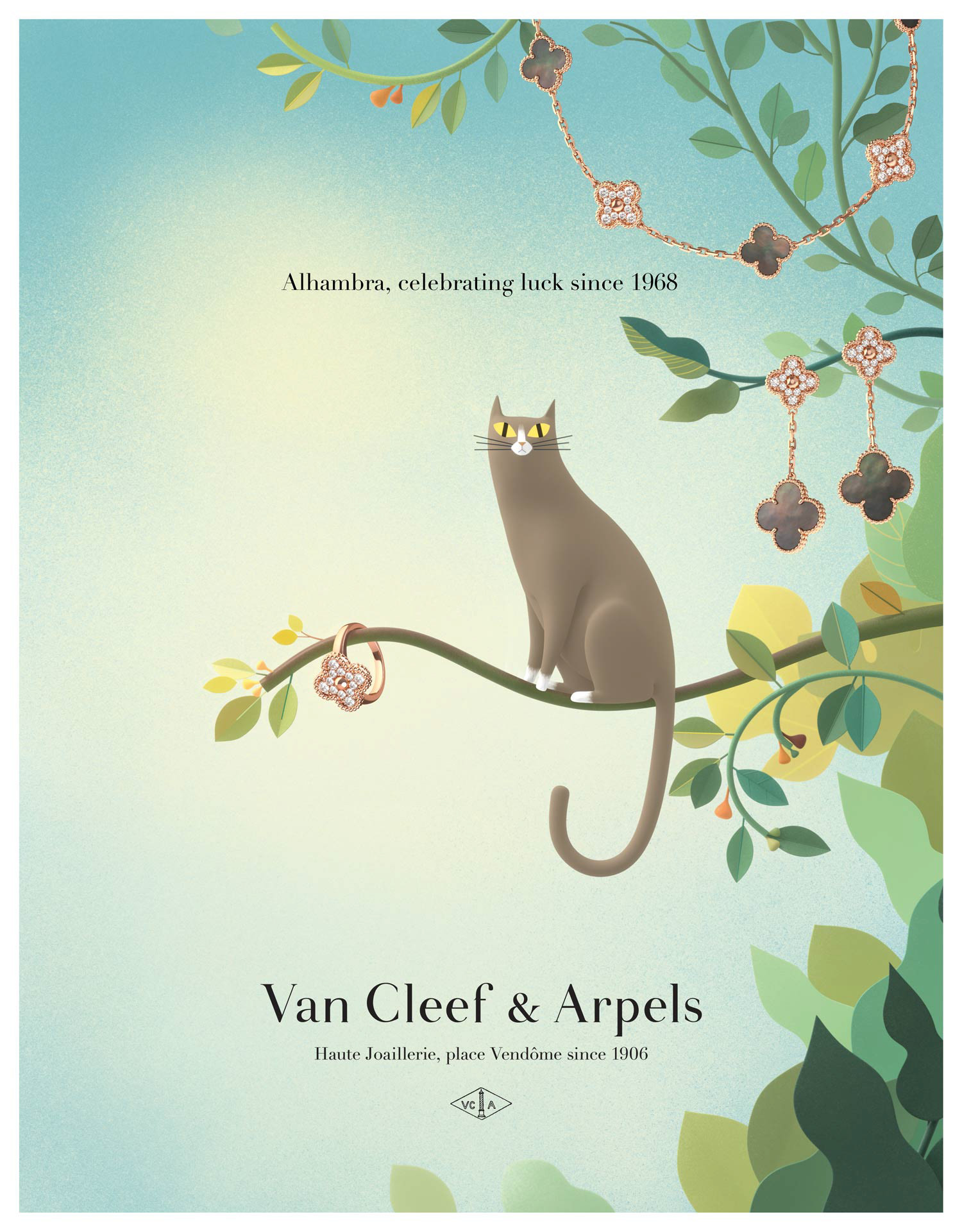 Van Cleef & Arpels - Alhambra - Campaigns and content - Watch & jewelry -  Mazarine Stories